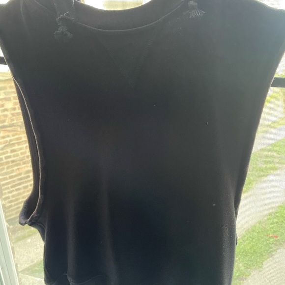 Freepeople movement black sleeveless hoodie SZ S - Picture 10 of 12